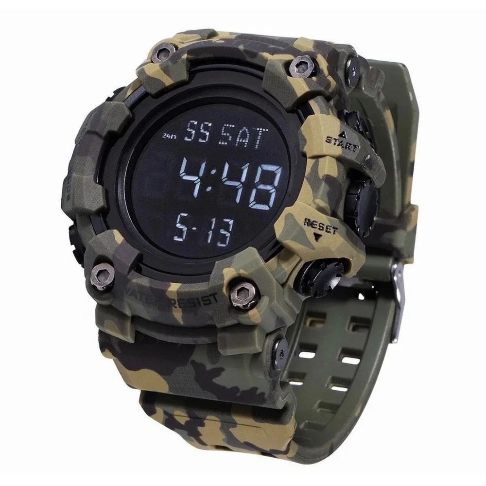 Activa Mens Digital Sports Watch Camouflage Tactical Military Style New in Box